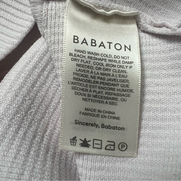 ARITZIA BABATON Sculpt Knit Notch Tank Ribbed Top Cropped XS - Picture 5 of 9